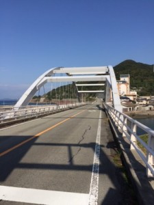 下田温泉街近くの橋からスタート!